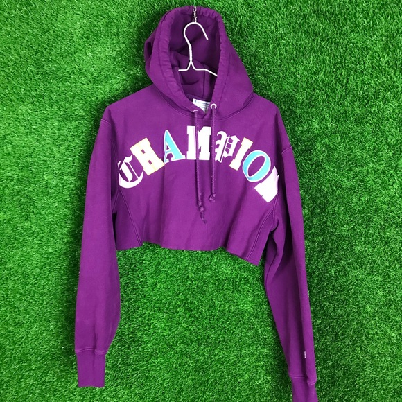 Champion Tops - Champion Reverse Weave Crop Top Hoodie Sweatshirt